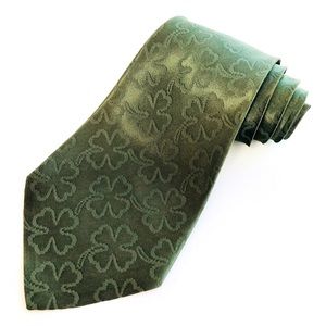 Rare Vintage 40-50’s Van Heusen Van Cruise Shamrock Cloverleaf Mens Necktie EUC